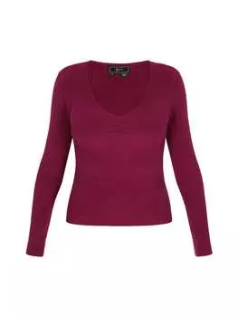 Свитер faina, цвет mulberry