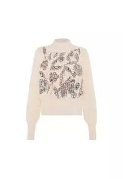 Свитер faina, шерсть белая