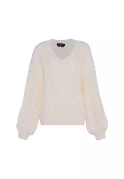 Свитер Faina, шерсть белая