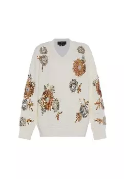 Свитер Faina, шерсть белая