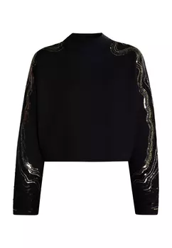 Свитер faina Strick Mit Pailletten, черный