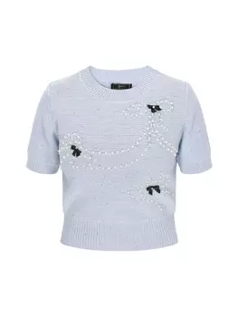 Свитер faina, светло-синий