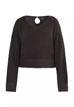 Свитер faina, темно-коричневый