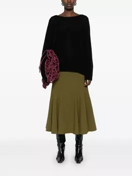 Свитер фактурной вязки Allude, черный