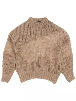 Свитер фактурной вязки Bimba y Lola, нейтральный цвет