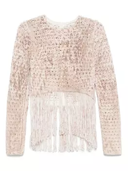 Свитер фактурной вязки Blumarine, нейтральный