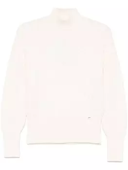 Свитер фактурной вязки Herno, белый