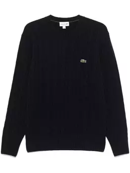 Свитер фактурной вязки Lacoste, синий