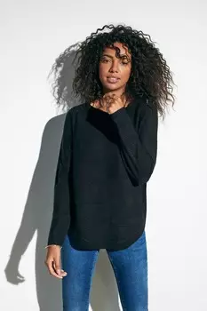 Свитер фактурной вязки Only, черный