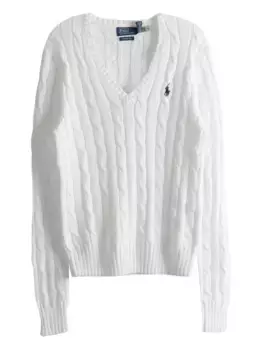 Свитер фактурной вязки POLO RALPH LAUREN, белый