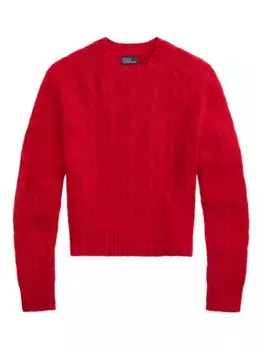 Свитер фактурной вязки POLO RALPH LAUREN, красный