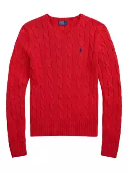 Свитер фактурной вязки POLO RALPH LAUREN, красный