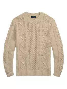 Свитер фактурной вязки POLO RALPH LAUREN, нейтральный