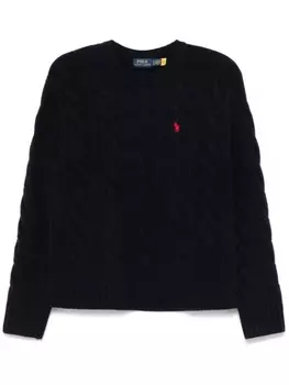 Свитер фактурной вязки Polo Ralph Lauren, синий