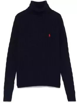 Свитер фактурной вязки POLO RALPH LAUREN, синий