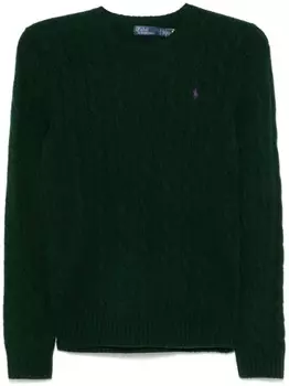 Свитер фактурной вязки Polo Ralph Lauren, зеленый