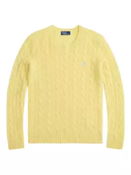 Свитер фактурной вязки POLO RALPH LAUREN, желтый