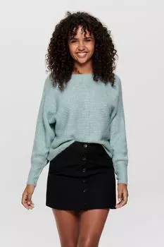 Свитер фактурной вязки свободного кроя Only, синий