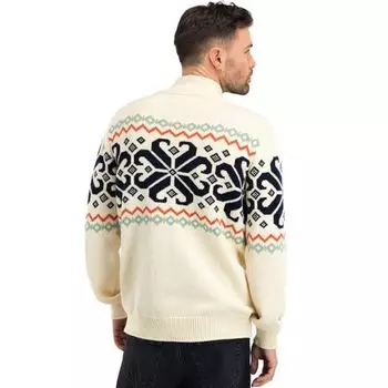 Свитер Falkeberg мужской Dale of Norway, цвет Off White/Black/Green/Orange