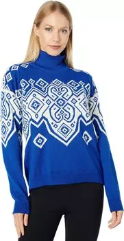 Свитер Фалунь с цаплей Dale of Norway, цвет Ultramarine/Off-White