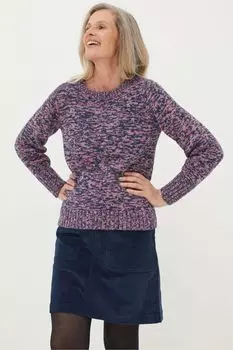 Свитер FatFace Fleur с круглым вырезом Fat Face, синий