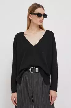 Свитер FAYE из смесовой шерсти Pepe Jeans, черный
