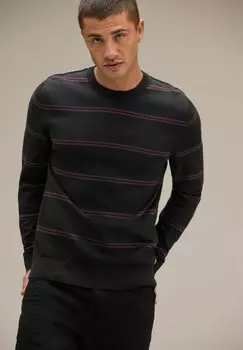 Свитер Fein Streifen Street One MEN, цвет schwarz