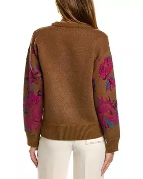 Свитер Ferragamo из шерсти и кашемира Salvatore Ferragamo, бежевый