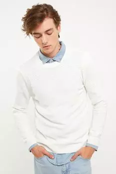 Свитер - Фиолетовый - Классический крой LC Waikiki, фиолетовый