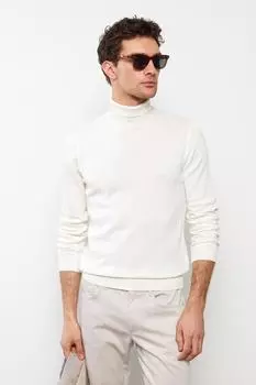 Водолазка мужская LC Waikiki базовая, белый