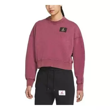 Свитер flight round-neck swea deep-wine Air Jordan, красный