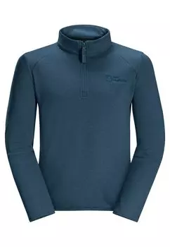 Свитер флисовый AKTIVO HALFZIP Jack Wolfskin, цвет dark sea