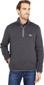 Свитер Флисовый пуловер L.L.Bean, цвет Charcoal Gray Heather