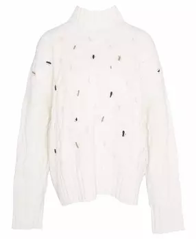 Свитер флёр Barbour, белый