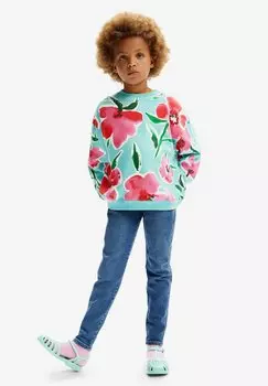 Свитер FLORAL Desigual, синий