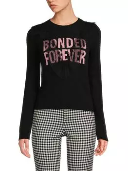 Свитер Forever из смесовой шерсти Redvalentino, цвет Nero