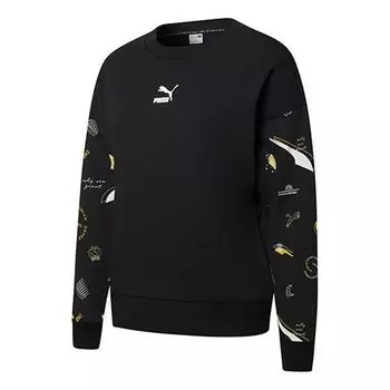 Свитер formstripe aop crewneck round-neck sweatshirtblack Puma, черный