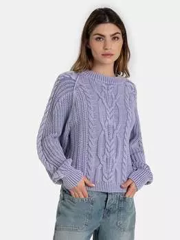 Свитер фрэнки кейбл Free People, фиолетовый