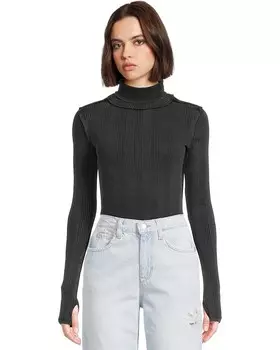 Свитер Free People Brynn Turtle, черный