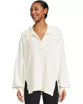 Свитер Free People Camden Henley, белый
