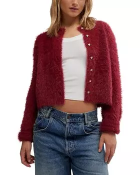 Свитер Free People Celeste Cardi, цвет Aged Red