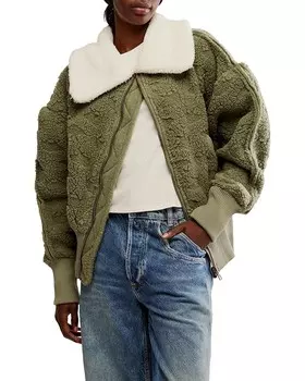 Свитер Free People Cozy Up Cardi, цвет Crystal Kelp Combo