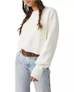 Свитер Free People Easy Street Crop Pullover, цвет Moonglow