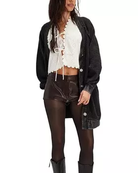 Свитер Free People Fresh Start Cardi, черный