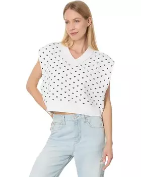 Свитер Free People Pattern Easy Street Vest, цвет Ivory Black Combo