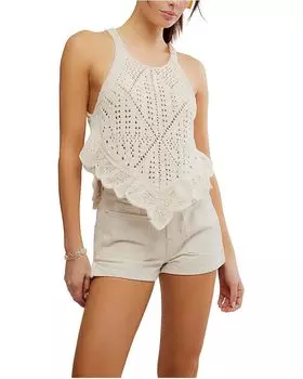 Свитер Free People Sea Song Tank, слоновая кость
