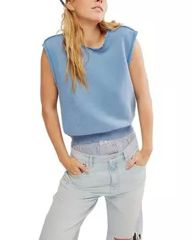 Свитер Free People So Easy Muscle, цвет True Indigo