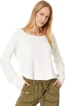 Свитер Free People Swinging Cable Cuff, цвет Ivory Combo