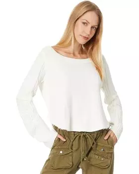 Свитер Free People Swinging Cable Cuff, цвет Ivory Combo
