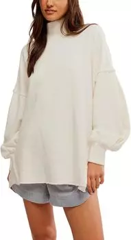 Свитер Free People Wonderful Pullover, цвет Coconut Milk